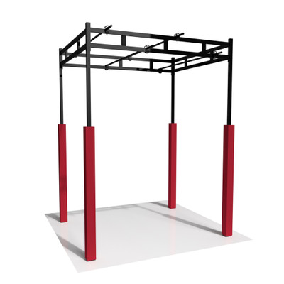 Steel Rig Base Unit with pads and cross pipes